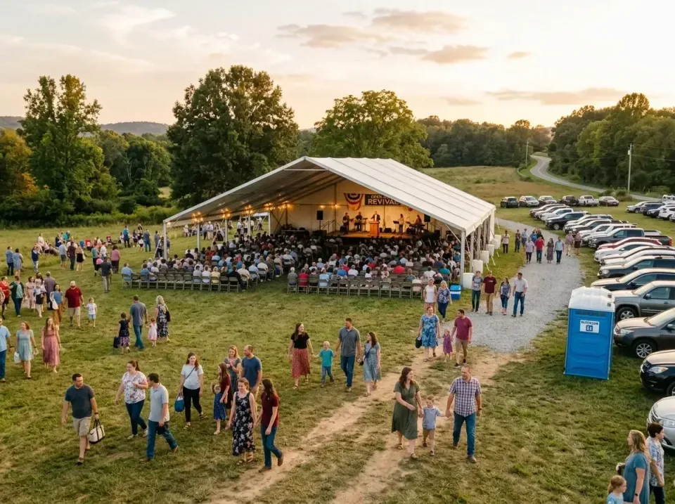 outdoor-church-revival-gatheri-007 — What Problems Mean You Need Porta Potties for Rent in Austin?, Porta Potties For Rent i…